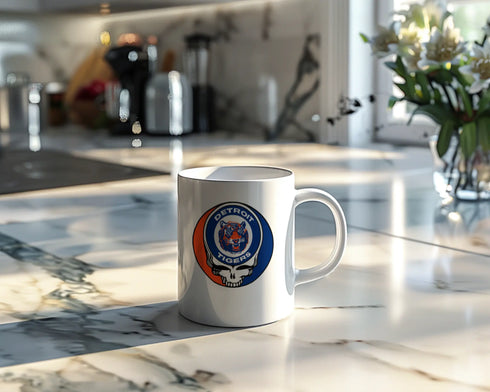 Grateful Dead - Detroit Tigers Stealie 15 Ounce Coffee Mug - StealieShop